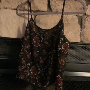 Fall Colour Tank Top Crop Top